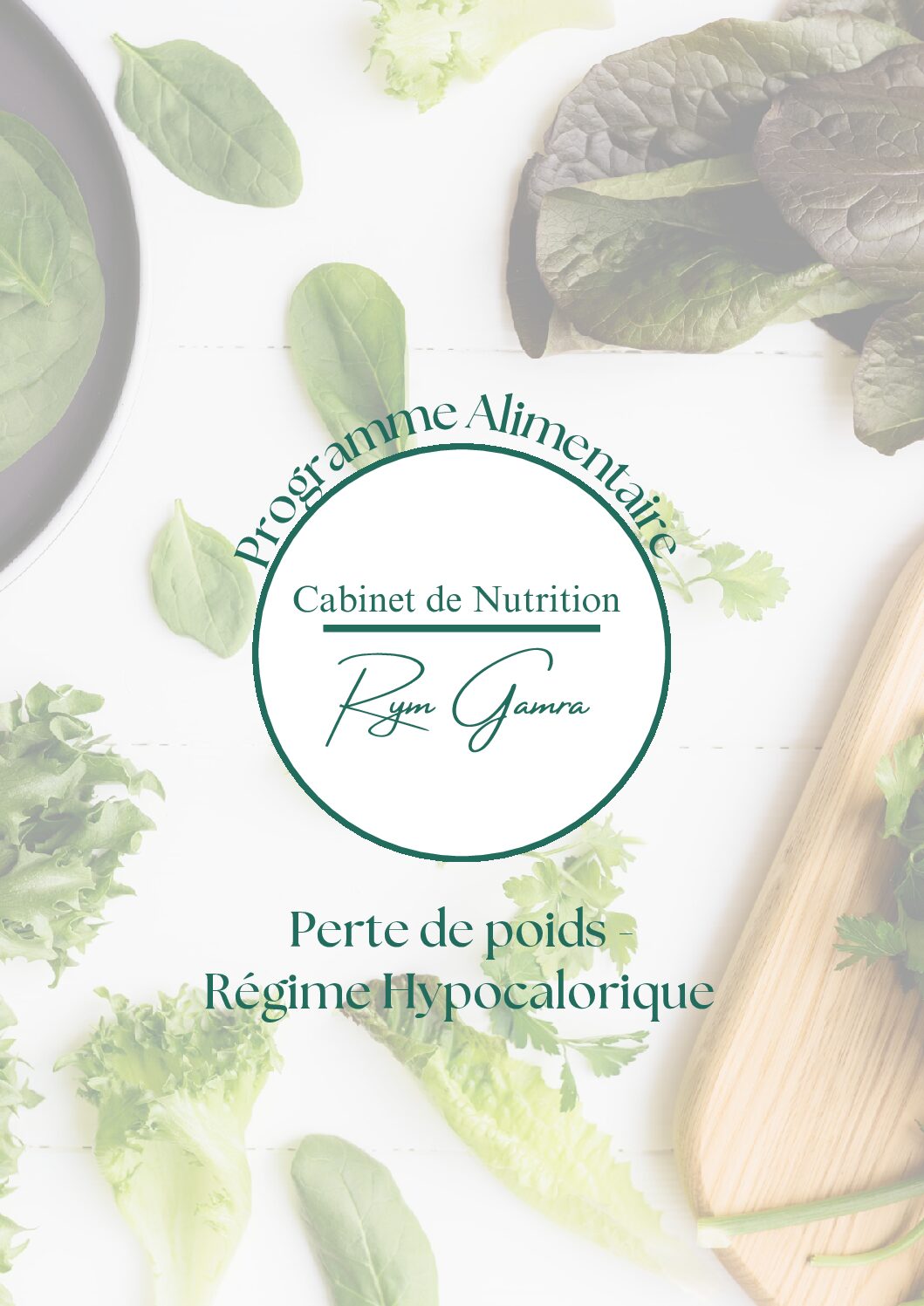 Programme alimentaire Perte de Poids – Régime Hypocalorique